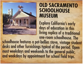 Schoolhouse museum brochure.