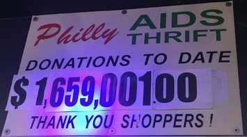 Philly AIDS Thrift fundraising success to-date.