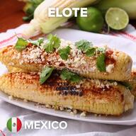 Image of esquites corn (elote) street food dish in Mexico. 