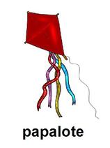 Image of a flying kite or papalote.